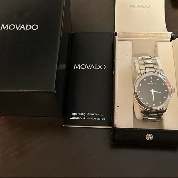 Movado | Accessories | Mens Stainless Steel Movado Watch With Original